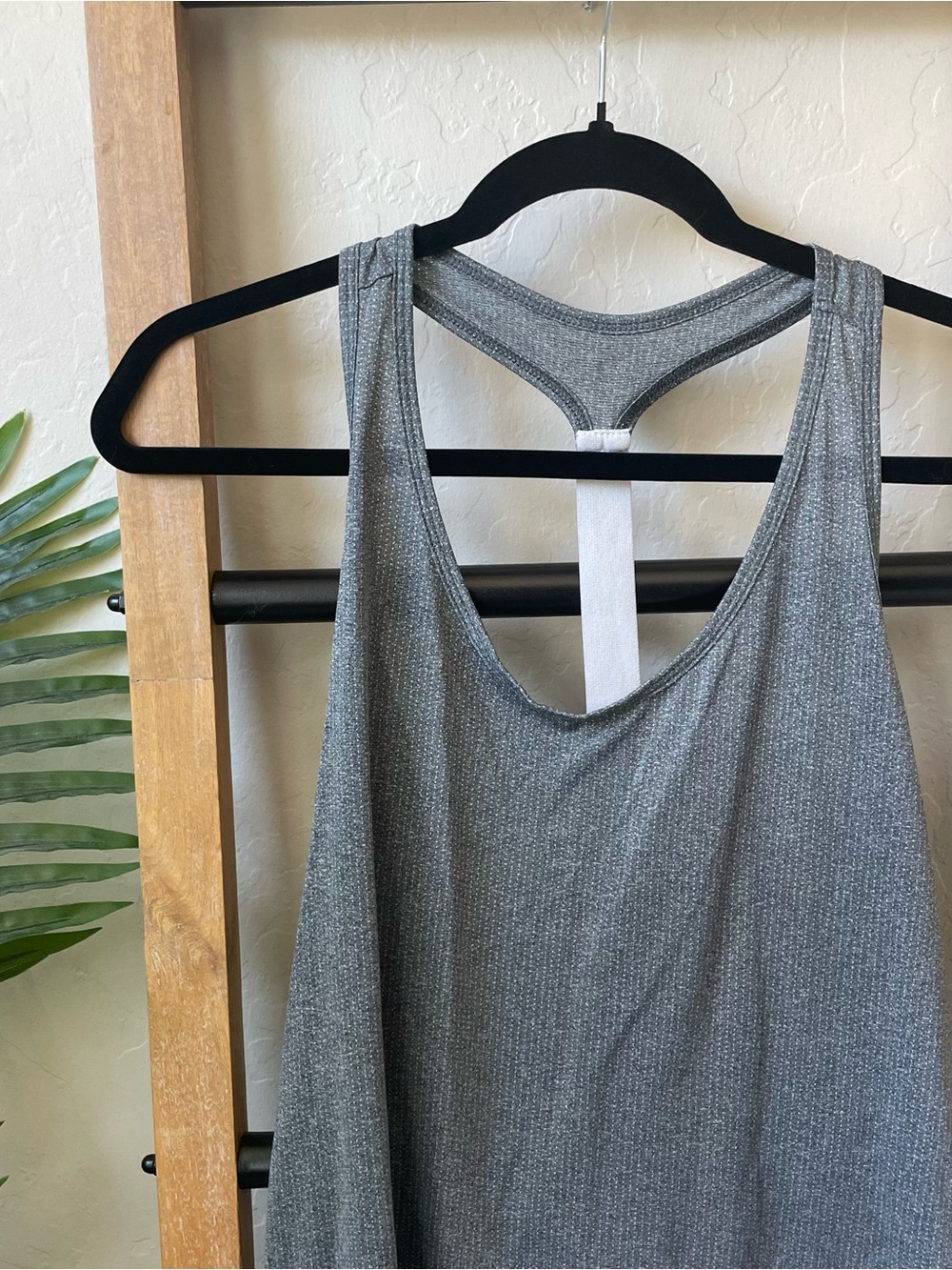 Old Navy Gray Ribbed Racerback Tank - Picture 2 of 4